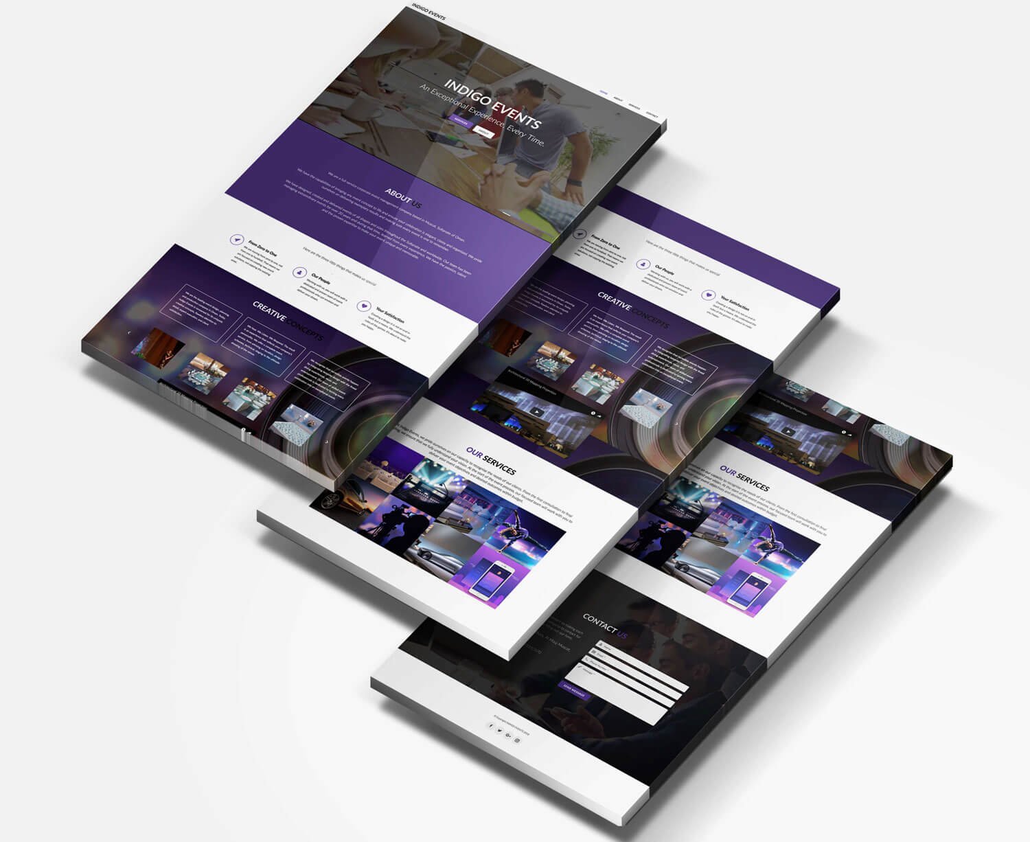 Indigo website project cover
